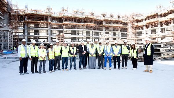 Main construction work on the distinctive U-shaped property kicked off last August 2017.