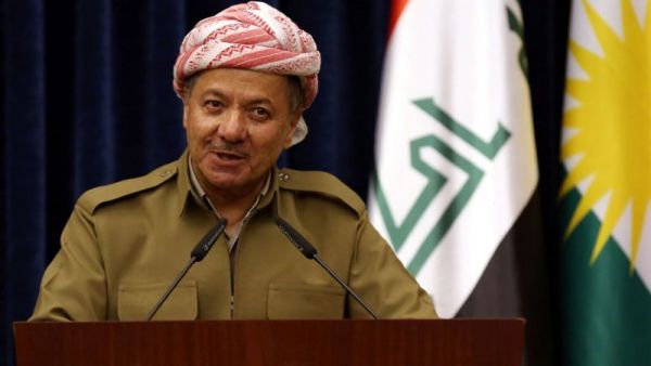 President of Iraq's autonomous Kurdish region speaks in Erbil on January 11, 2015 (AFP Photo/Safin Hamed)