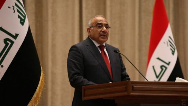 Iraqi Prime Minister Adel Abdel-Mahdi addresses parliament in Baghdad in October. (AFP/ FILE)