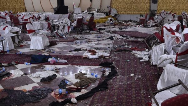 An Afghan wedding hall is pictured a day after a deadly suicide attack in Kabul on November 21, 2018. (WAKIL KOHSAR / AFP)
