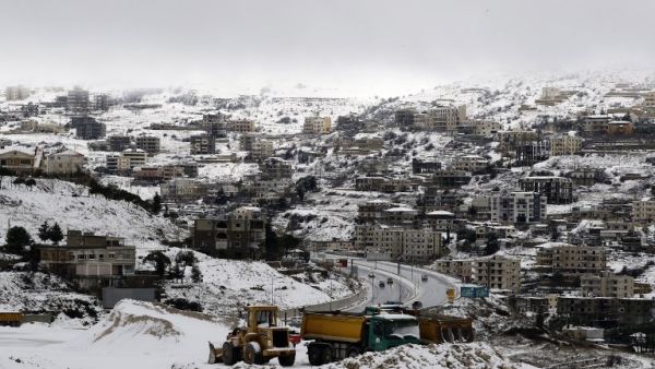 A picture taken from the village of Sofar, some 30 kilometres (20 miles) east of the Lebanese capital Beirut on January 7, 2019. (AFP/File)