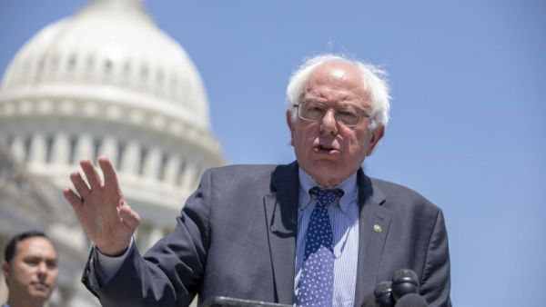 Senator Bernie Sanders (I-VT) speaks during a news conference regarding the separation of immigrant children at the U.S. Capitol on July 10, 2018 in Washington, DC. (AFP/ File)