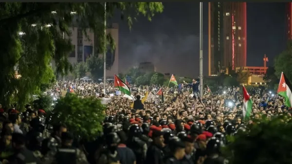 Protests in Amman continue as people are demonstrating life conditions. (Twitter)