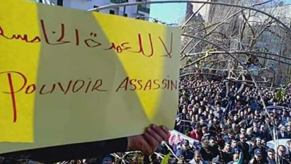 Algerians hit streets in several provinces to reject the candidacy of President Abdelaziz Bouteflika for the upcoming presidential elections. (Twitter)