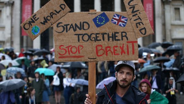 An anti-Brexit protest at Trafalgar Square in central London. (AFP/ File)