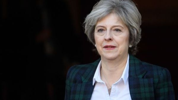 British Prime Minister Theresa May leaves Lancaster House in London. (AFP/File)