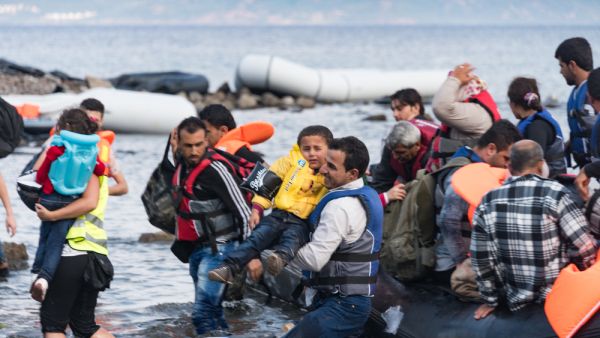 Syrian migrants arriving in Greece by boat from Turkey. (Shutterstock/ File)