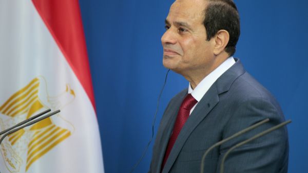 Egyptian president Abdel Fattah el-Sisi at a press conference after a meeting with the German Chancellor in the Chanclery in Berlin. (Shutterstock/ File)