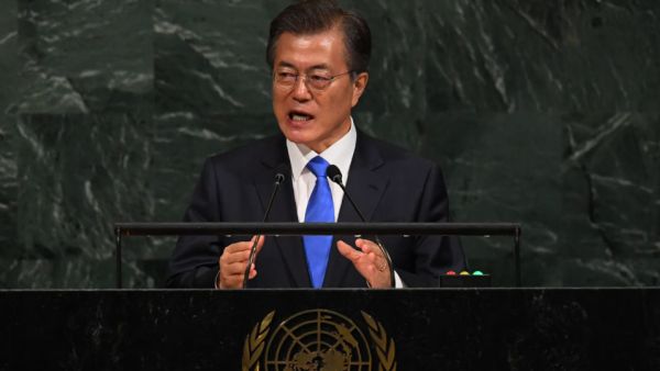 Moon Jae-in, President of South Korea during session of the General Assembly at the United Nations (AFP/File Photo)