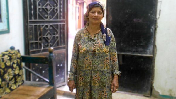 Nadia Gamal at her home in the Upper Egyptian governorate of Minya. (Photo credit: Menna Farouk)
