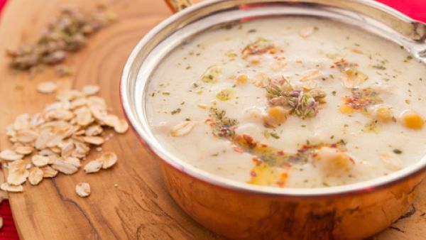 شوربة الشوفان مع المشروم


