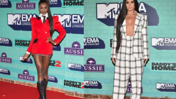 إطلالات المشاهير على السجادة الحمراء في حفل جوائز MTV EMA's 2017