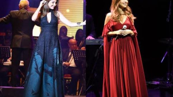 نانسي عجرم تتألق بفساتين حملت توقيع "إيلي صعب"