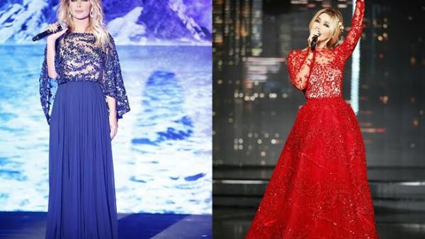 أجمل إطلالات النجمة نوال الزغبي بتوقيع المصمم زهير مراد