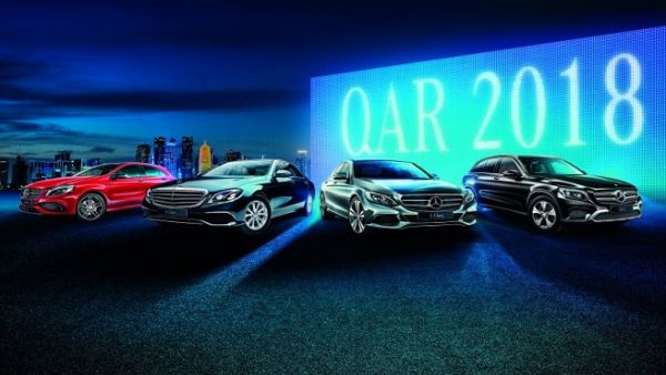 The offer allows customers to buy their dream Mercedes-Benz car for an affordable monthly payment to mirror the number of the New Year, at QR2018.
The offer allows customers to buy their dream Mercedes-Benz car for an affordable monthly payment to mirror the number of the New Year, at QR2018.