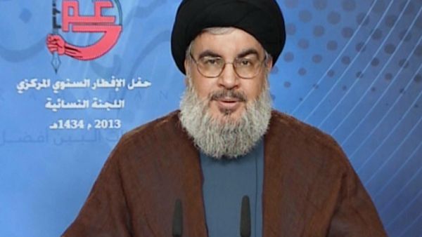 A Saudi-owned television program broadcast a comedy skit making fun of the Hezbollah leader, sparking protests in Beirut. (AFP/File)
