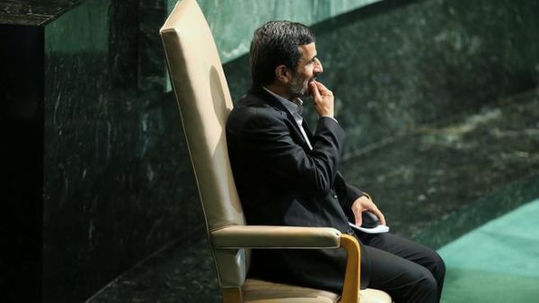 Iranian president, Mahmoud Ahmadinejad, attends the UN General Assembly in September