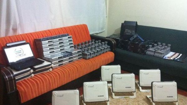 The satellite communications equipment that allegedly kept Syrian rebels online
