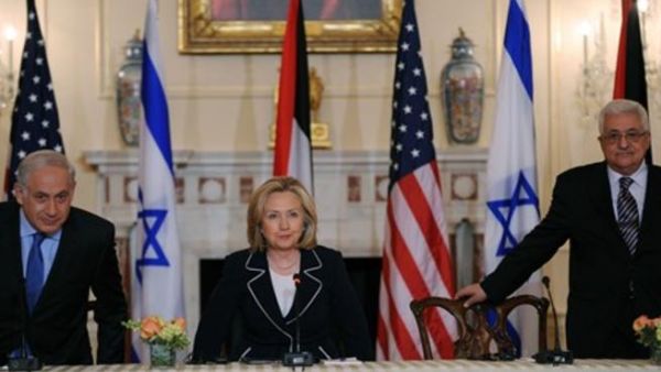 كلينتون تفتتح المفاوضات المباشرة/أ.ف.ب