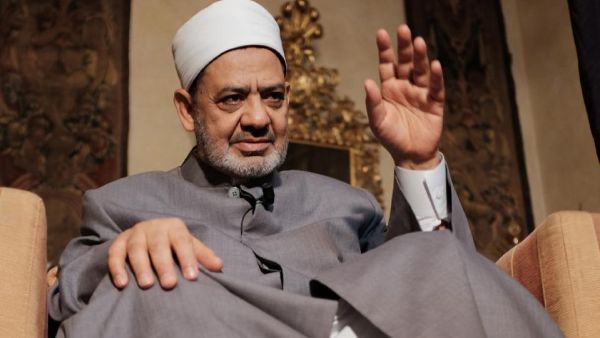 Egyptian grand Imam of al-Azhar, Sheikh Ahmed el-Tayeb gives an interview to Agence France Presse on June 9, 2015 in Florence. (AFP/Alberto Pizzoli)