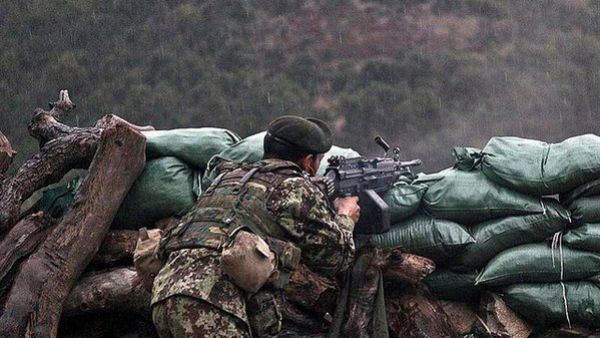 An Afghan soldiers takes aim. (Twitter)