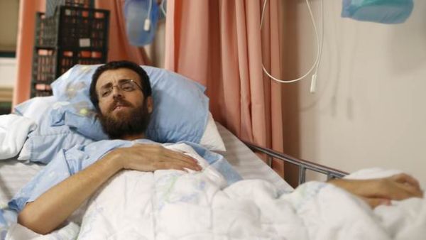 Al-Qiq was one of a number of prominent Palestinian hunger strikers in 2016, who included the Balboul brothers who went without food for 77 and 79 days, Malik al-Qadi for 68 days, Bilal Kayid for 71 days. (AFP/File)