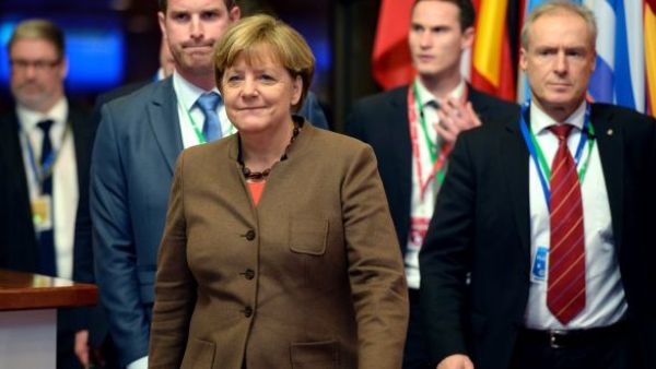 German chancellor Angela Merkel leaving the EU leaders' summit in Brussels. (AFP/File)