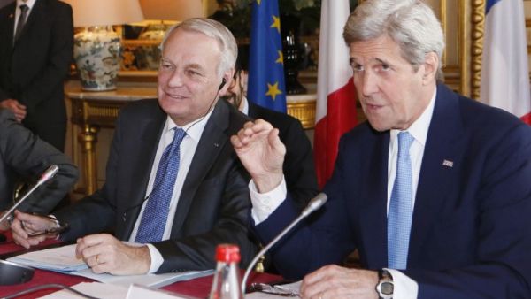 US Secretary of State John Kerry and French Foreign Minister Jean-Marc Ayrault. (AFP/File)