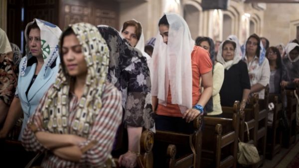The Evangelical Church in the Suez Canal city of Ismailiya began receiving displaced citizens. (AFP/File)