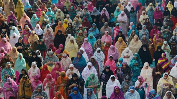 Muslim women at Eid al-Adha prayers. (AFP/File)