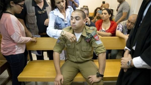 Sergeant Elor Azaria in court on April 18th, 2016. (AFP/File)
