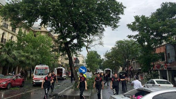 The NTV broadcaster said the explosion occurred as a police vehicle was passing the area.(AFP/File)