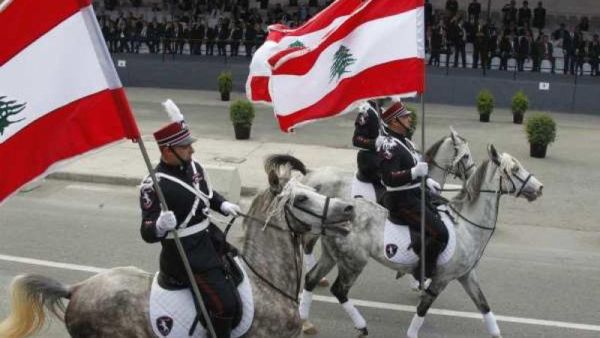The parade traditionally begins after a 21-gun salute is fired and after Aoun lays a wreath at the tomb of the Unknown Soldier. (File photo)