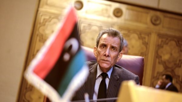 Ashour Bourashed, Libya's delegate to the Arab League, looks on during Monday's emergency meeting. (AFP/File)