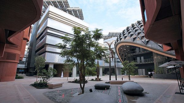 A view inside Masdar City. (Ali Haider/EPA)