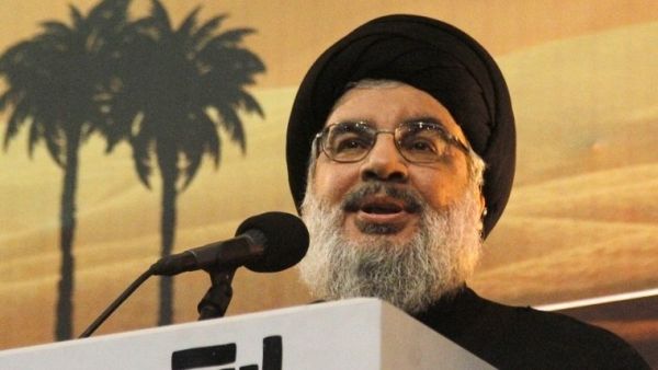 Hezbollah leader Hassan Nasrallah addresses supporters in Beirut, Lebanon, on November 3, 2014. (AFP/File)