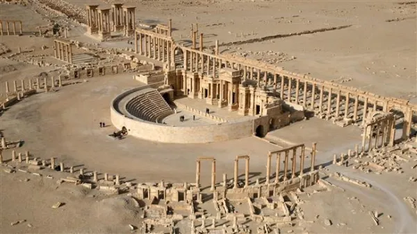This AFP file picture taken on January 13, 2009 shows a part of the ancient ruins of Palmyra. (AFP/File)