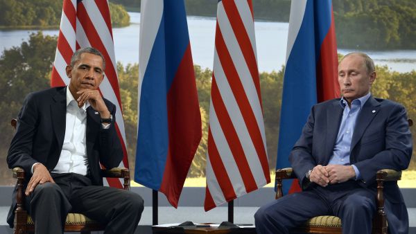 US President Obama and Russian President Vladimir Putin. (AFP/Jewel Samad)