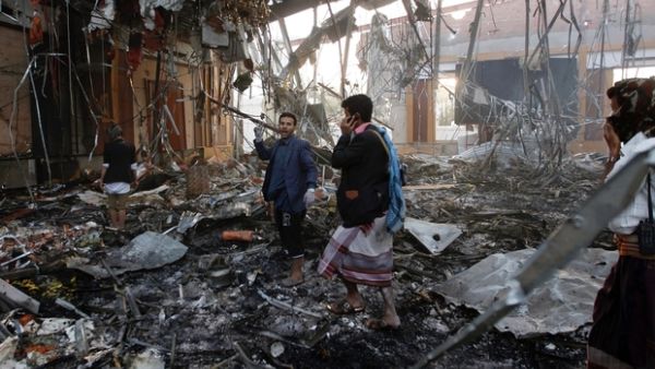 More than 140 people killed in air raid on Yemen funeral hall, according to UN. (AFP/File)