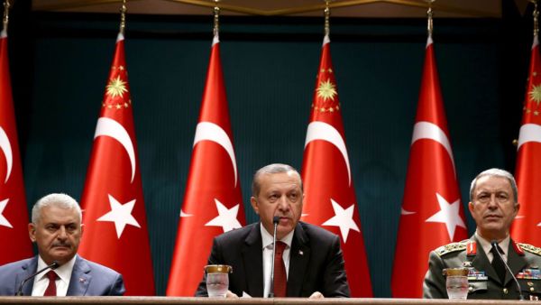 The Turkish presidential office. (AFP/Yasin Bulbul)