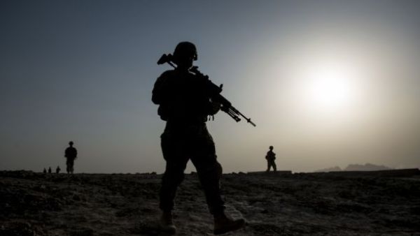 US soldiers patrol near Kandahar Airfield last year. US President Barack Obama has announce that thousands of US troops will remain in Afghanistan into 2017. (AFP/Brendan Smialowski)