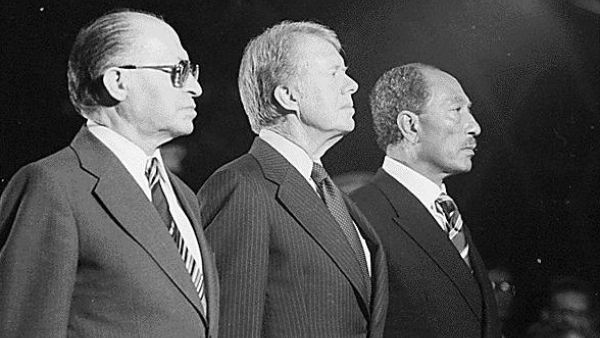 Carter brokered a peace between Israel and Egypt at Camp David (Wikimedia Commons)