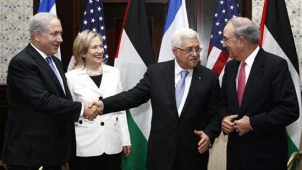  نتنياهو وكلينتون وعباس وميتشل في شرم الشيخ يوم الثلاثاء
