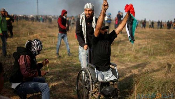 ابراهيم أبو ثريا 29 عاماً قعيد مبتور القدمين استشهد برصاص الاحتلال الاسرائيلي