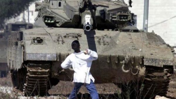 Stone throwing became the symbol of the First Intifada (Flickr)