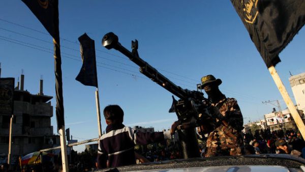 A Palestinian militant of the Islamic Jihad takes part in a rally against Israel in the southern Gaza Strip town of Rafah (Image credit: AFP)
