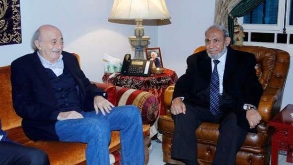 الدكتور محمود الزهار، يلتقي رئيس الحزب التقدمي الاشتراكي وليد جنبلاط