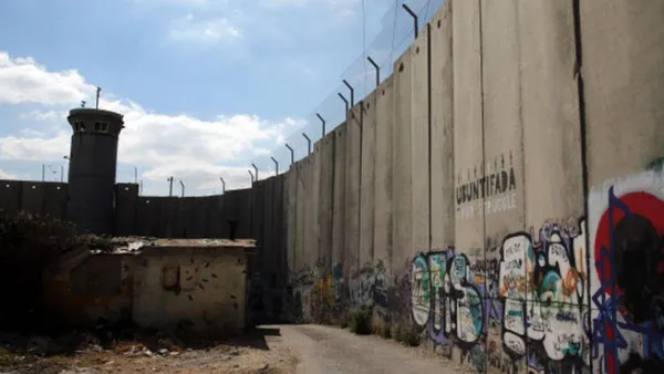BETHLEHEM, WEST BANK - JUNE 16: General views of the Apartheid Wall at Bethlehem on June 16, 2013 in central West Bank. (Photo by Ian Walton/Getty Images)
