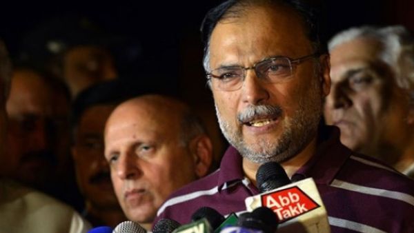 Pakistani Interior Minister Ahsan Iqbal was wounded during gun fire in a political rally in northeastern Punjab province. (AFP/ File Photo)