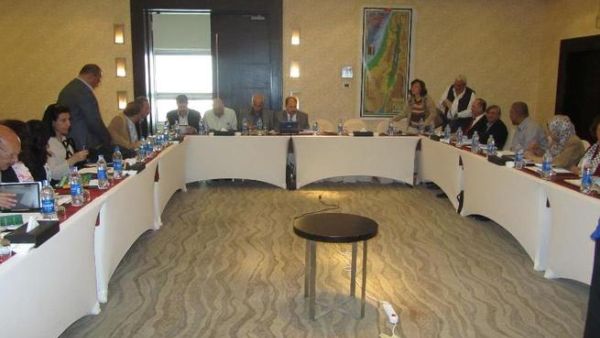 جانب من إجتماعات الائتلاف الفلسطيني في القاهرة